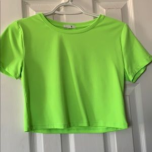 Neon crop top